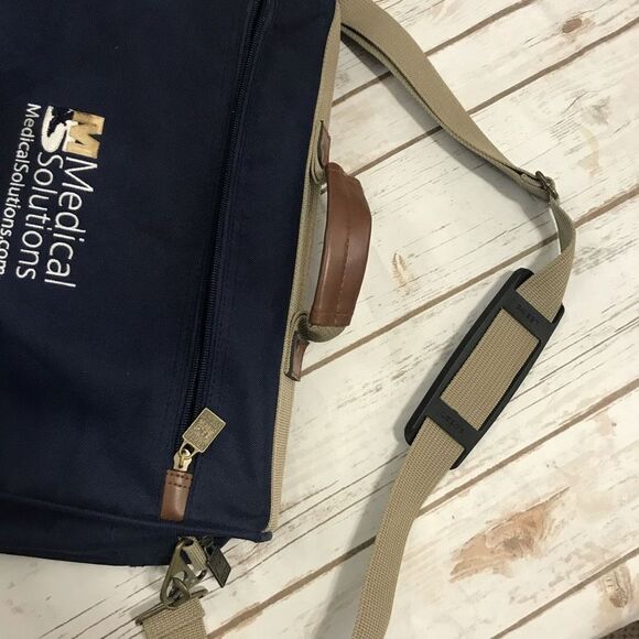 Leeds Laptop Work Bag Blue Travel Commute 33 - Picture 7 of 16